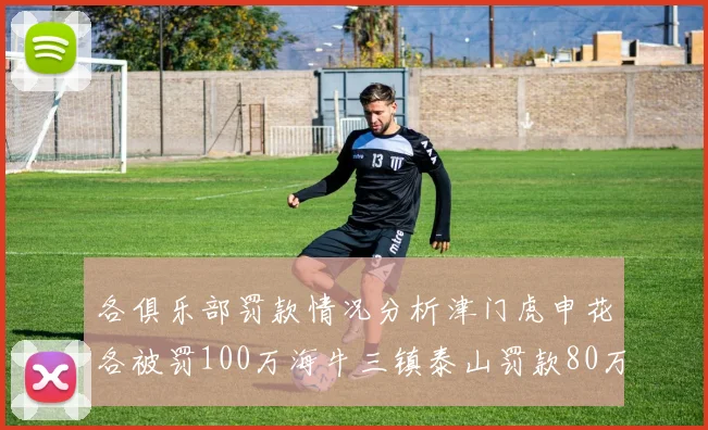 各俱乐部罚款情况分析津门虎申花各被罚100万海牛三镇泰山罚款80万